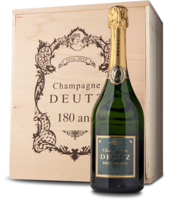 Deutz Brut Classic OWC, AOP, 6x75 cl i trækasse, Champagne Deutz