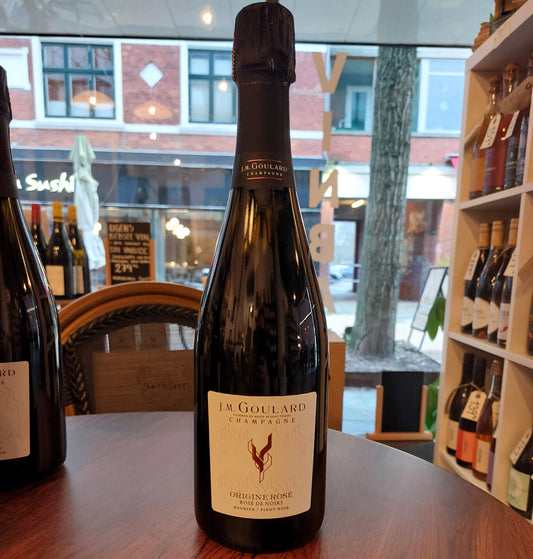 Champagne Origine Rosé, Rosé de Noirs Extra Brut Organic, AOP, Champagne JM Goulard