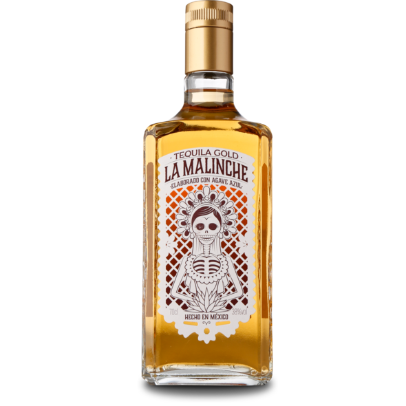 La Malinche Tequila Gold 38%, 70 cl