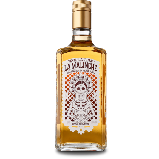 La Malinche Tequila Gold 38%, 70 cl