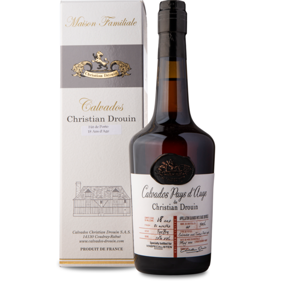 Calvados 18 år, Tawny Port Cask 50%, 70 cl, Christian Drouin