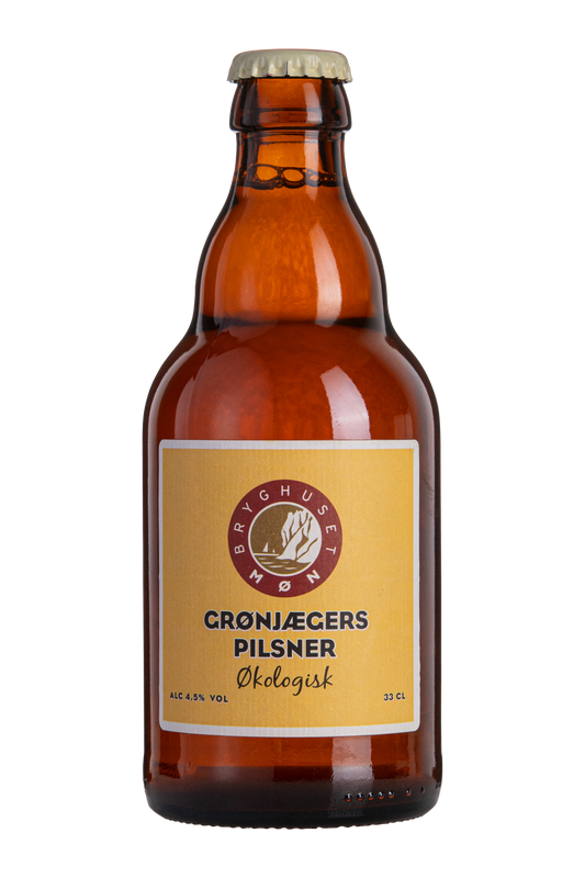 Grønjægers Pilsner økologisk 33cl, Bryghuset Møn